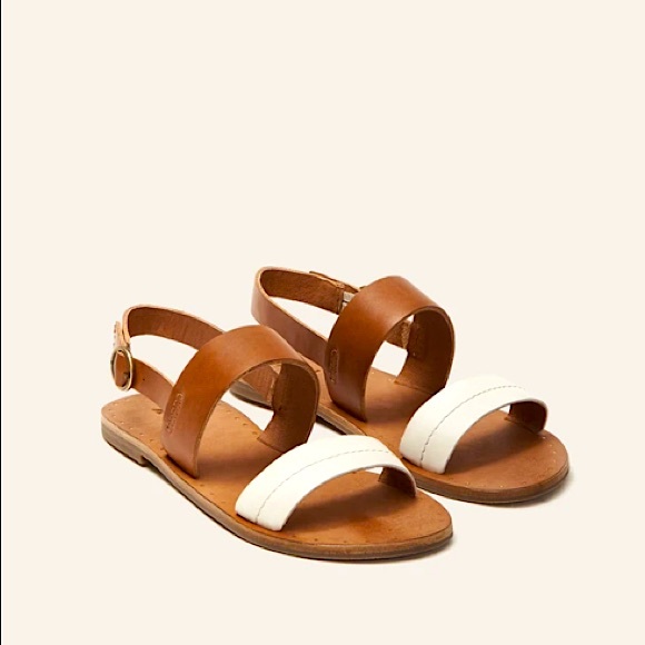 Frye Ally 2 Band Sling Flat Leather Casual Sandals - Picture 6 of 16